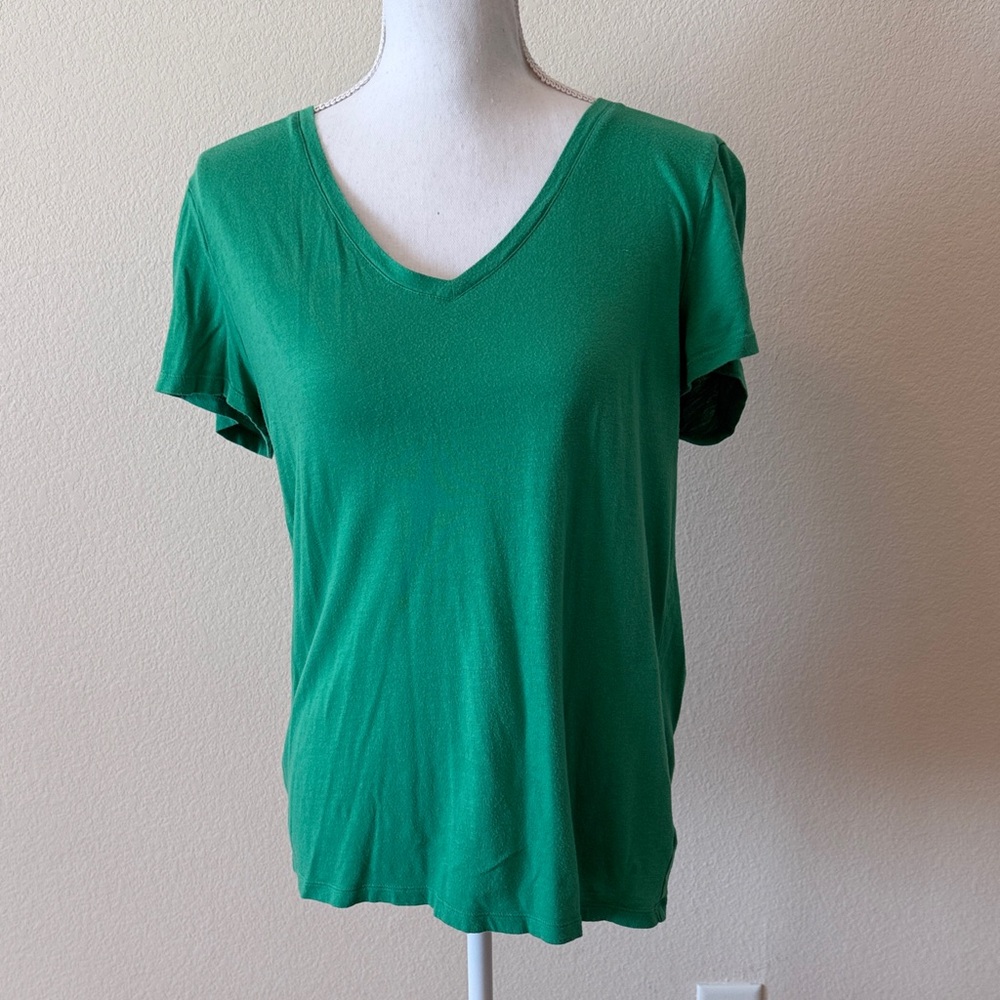 GAP Factory Emerald V-Neck Short Sleeve Tee